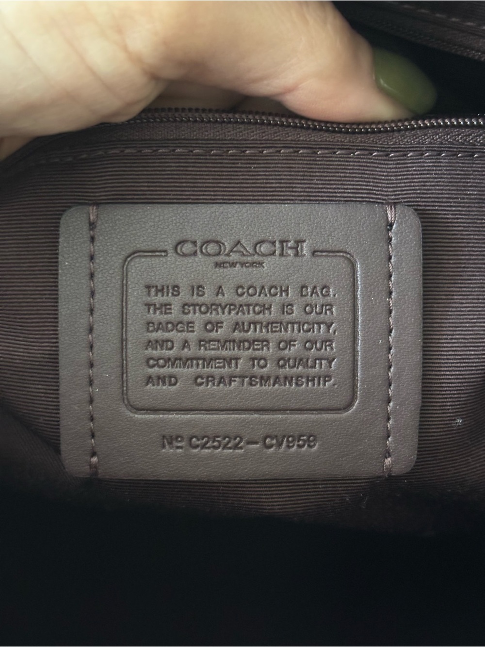 Coach Large Rowan Walnut Signature Canvas - OG STYLE - Picture 9 of 10
